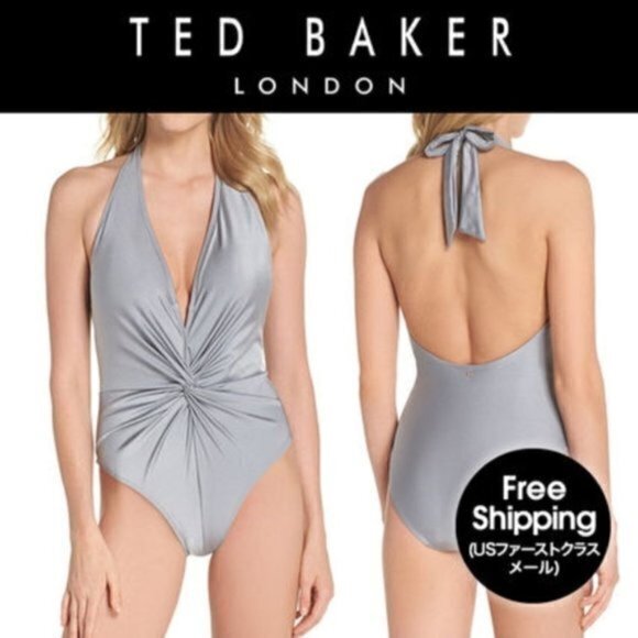 NEW‎ Ted Baker London Low Knot One-Piece Swimsuit TED Size 0 US Size 00 - Picture 1 of 4
